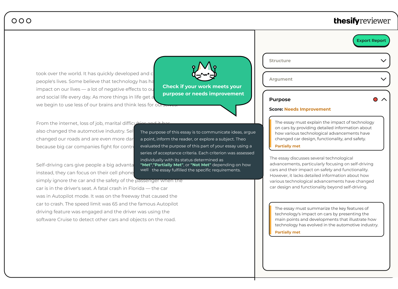 Revise and refine